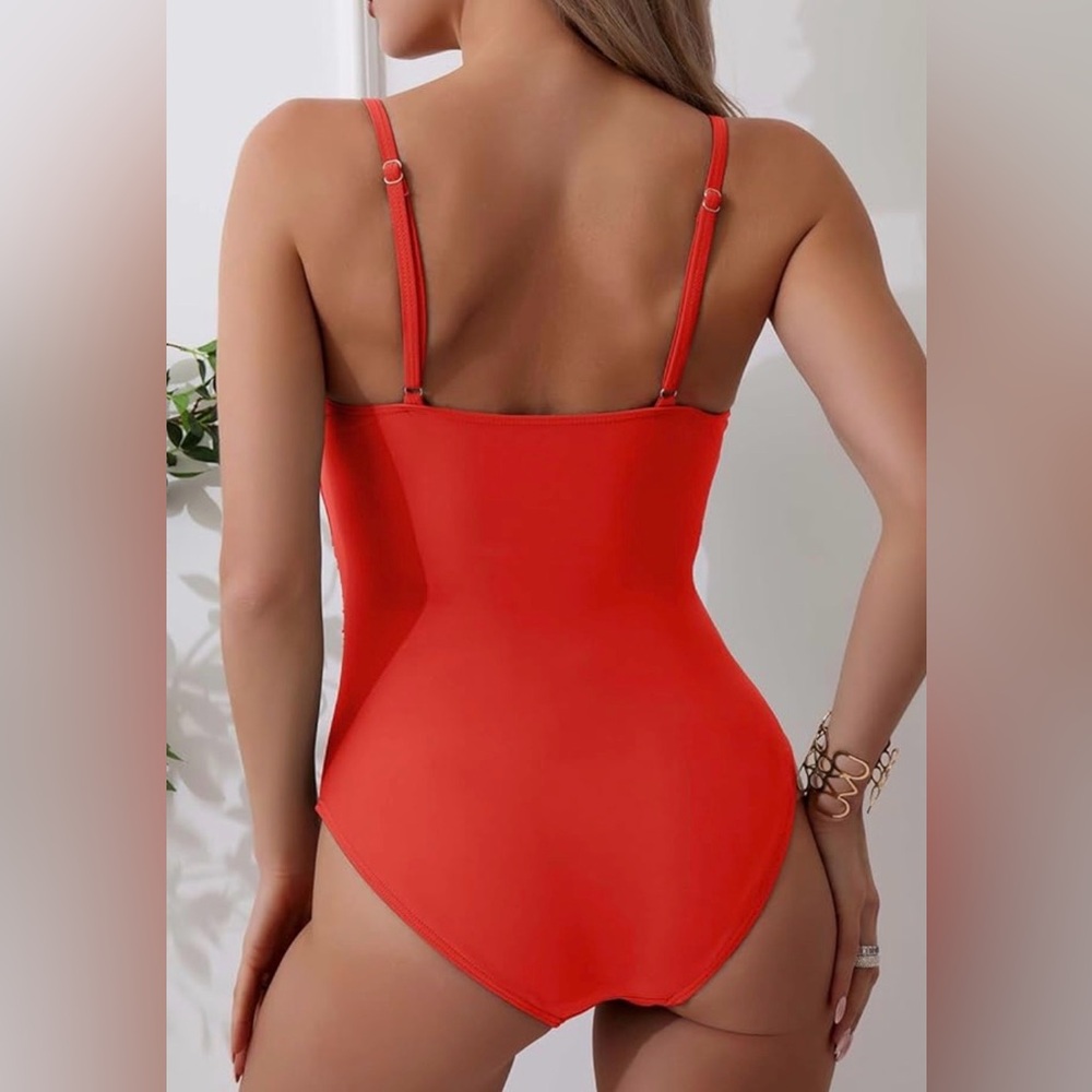 Eomenie One Piece Women Swimsuits Tummy Control Ruched Bathing Suit Swimwear - Picture 3 of 14